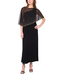 Msk Petite Crew Neck Maxi Dress
