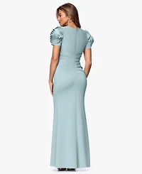 Xscape Ruched Fit & Flare Gown