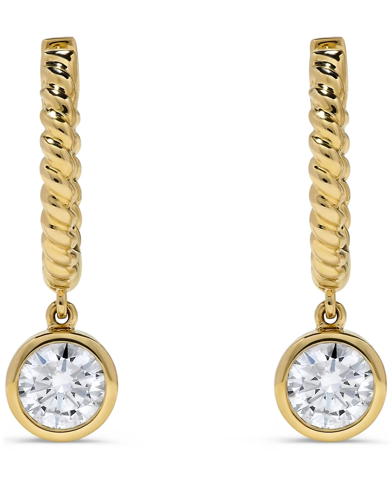 Macy's Dangling Stud Diamond Earrings (4/5 ct. t.w.) in 14k Yellow Gold