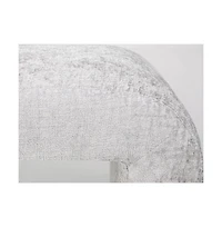 Jofran Sophia Modern Luxury Curved Upholstered Waterfall Jacquard Bench