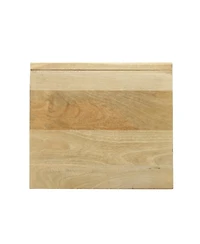 Streamdale Furniture Streamdale Mango Wood Nightstand with Wavy Door