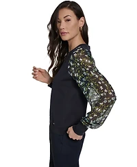 Tommy Hilfiger Women's Mixed Media V-Neck Sweater