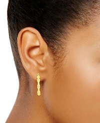 And Now This Cubic Zirconia 18k Gold Plated Brass Hoop Earrings, Macy's Exclusive