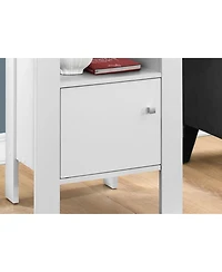 Lovmor Accent Table, Side, End, Nightstand, Lamp, Storage, Living Room, Bedroom, Laminate