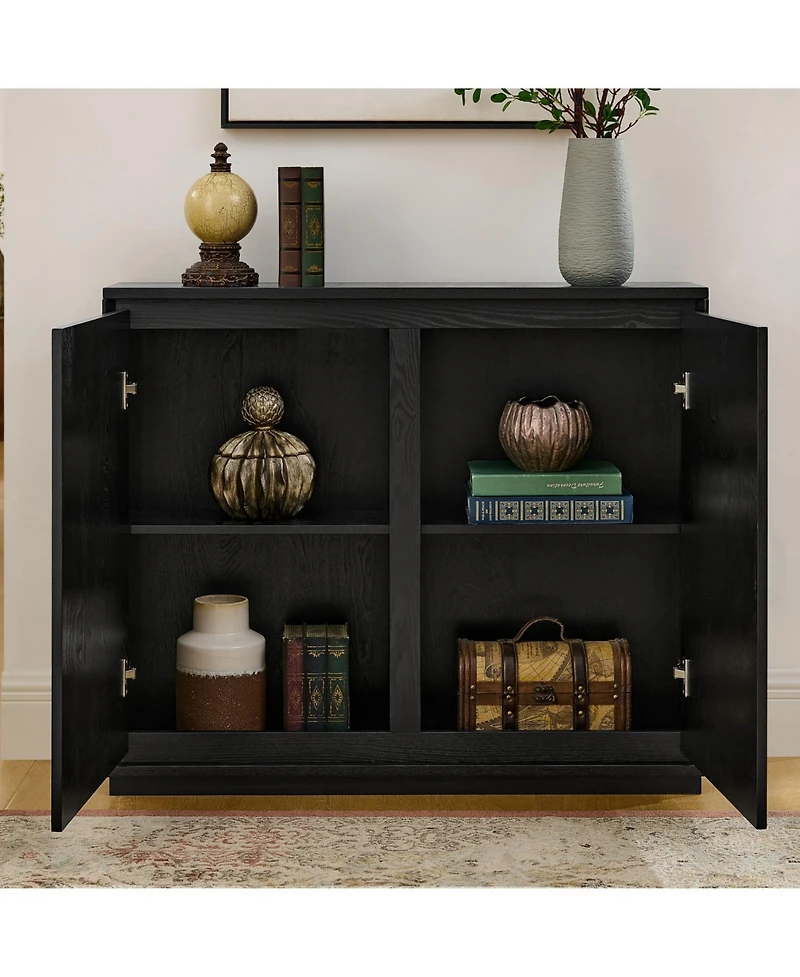 Streamdale Furniture Mid Century Modern V-Shape Storage Cabinet