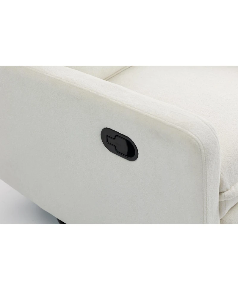 Streamdale Furniture Short Plush Manual Button Armchair Sofa