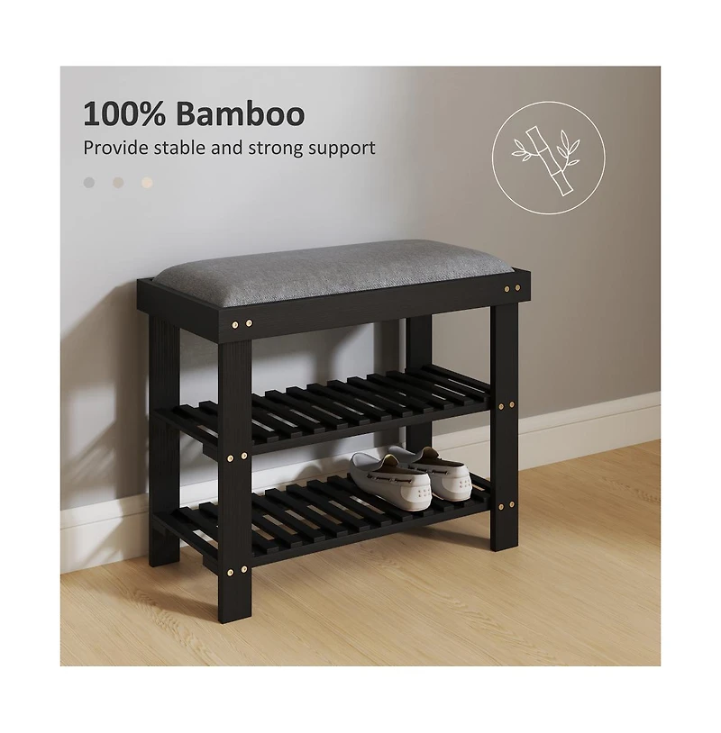 Slickblue Tiered Shoe Storage Rack for Neat Entryways