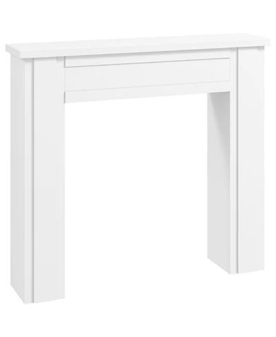 Homcom Modern Fireplace Mantel, Fireplace Surround with Leg,