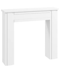 Homcom Modern Fireplace Mantel, Fireplace Surround with Leg,