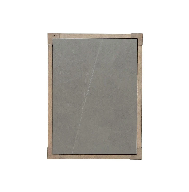 Liberty Furniture Millstone Chairside Table with Unique Tile Top for Living Room