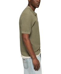 Lucky Brand's Men's Quarter-Zip Polo Sweater