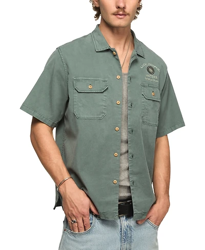 Lucky Brand Men's Panther Moto Button-Front Shirt