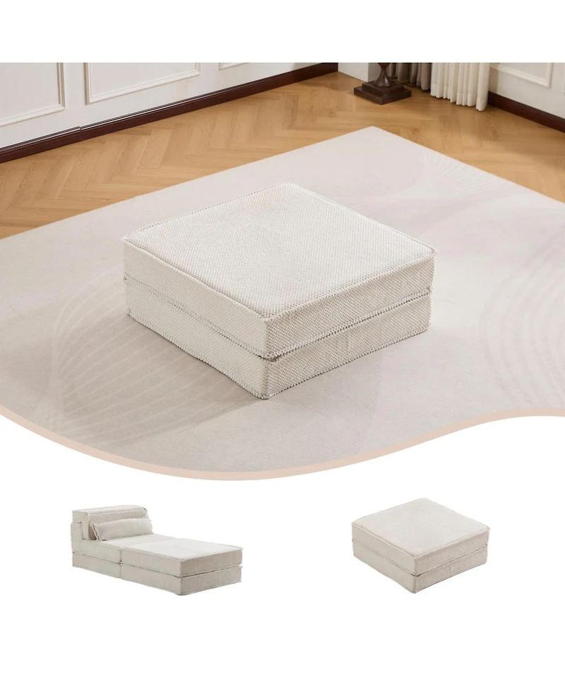 Streamdale Furniture Compression Sofa, Convertible Floor Sofa Bed, Modular Sectional