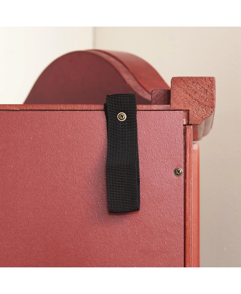 Streamdale Furniture Lighted Cherry Corner Curio Cabinet