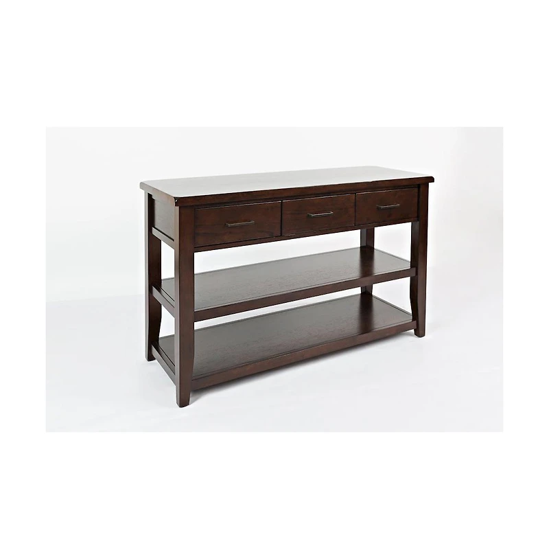 Jofran Twin Cities Contemporary Brown Sofa Table