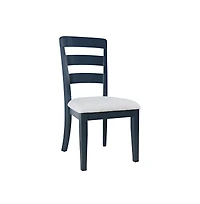 Jofran Westport Modern Farmhouse Upholstered Ladderback Dining Chair
