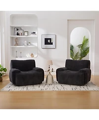 Streamdale Furniture Streamdale 42" Wide Modern Upholstered Oversized Accent Chair, Chenille Comfy Reading Lounge Chair