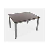 Jofran Decatur Lane Farmhouse 4 Piece Solid Wood Dining Set