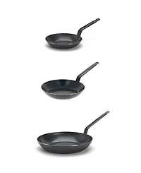 De Buyer Blue Carbon Steel 3-Pc. Fry Pan Set