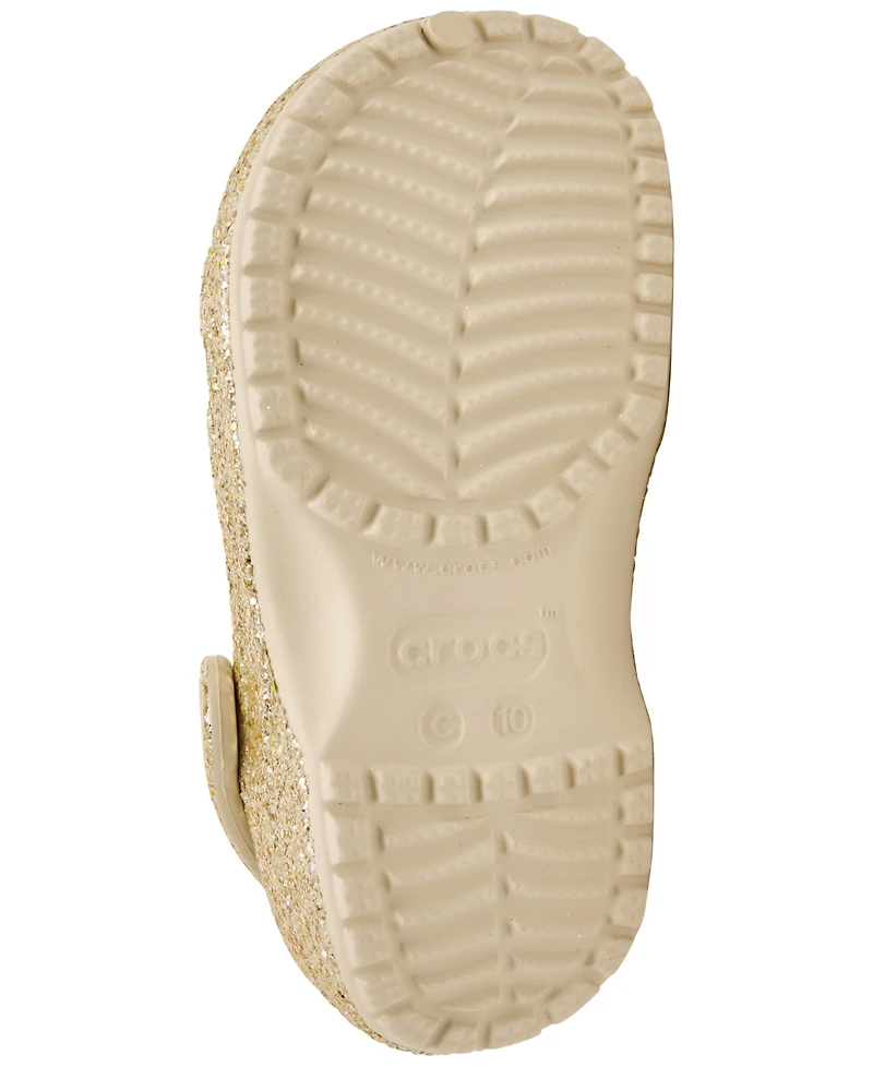 Crocs Toddler Girls Chunky Glitter Classic Clogs from Finish Line