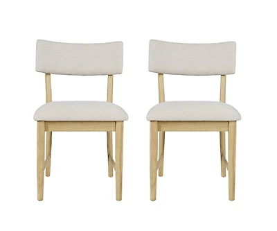 Jofran Beck Contemporary Upholstered Split Back Dining Chair (Set of 2