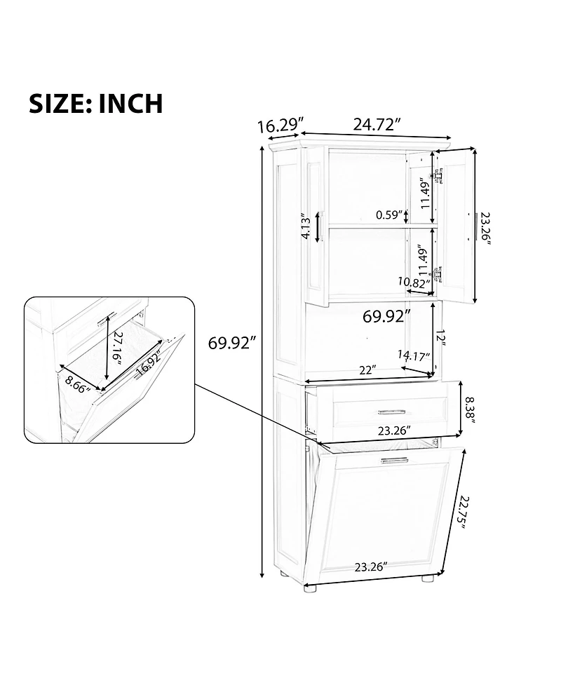 Lovmor High-Quality Mdf Storage Cabinet with Anti-Toppling Device