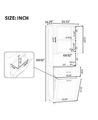 Lovmor High-Quality Mdf Storage Cabinet with Anti-Toppling Device