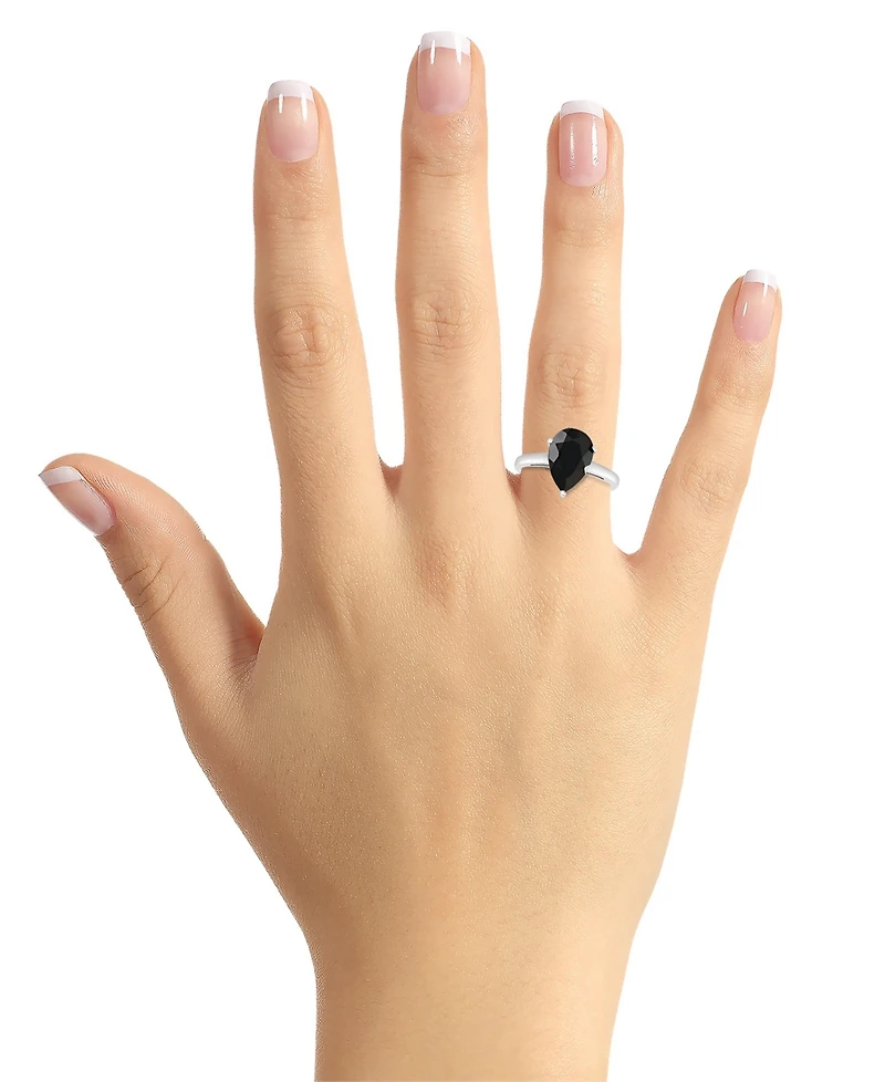Macy's Black Onyx (12x8mm) Ring 14k Yellow Gold (also White Gold)