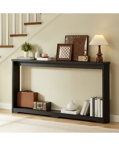 Streamdale Furniture 70" Corrugated Console Table