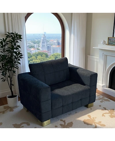 Streamdale Furniture Plush Polyester Sofa: Soft, Spring Seat, Easy Clean