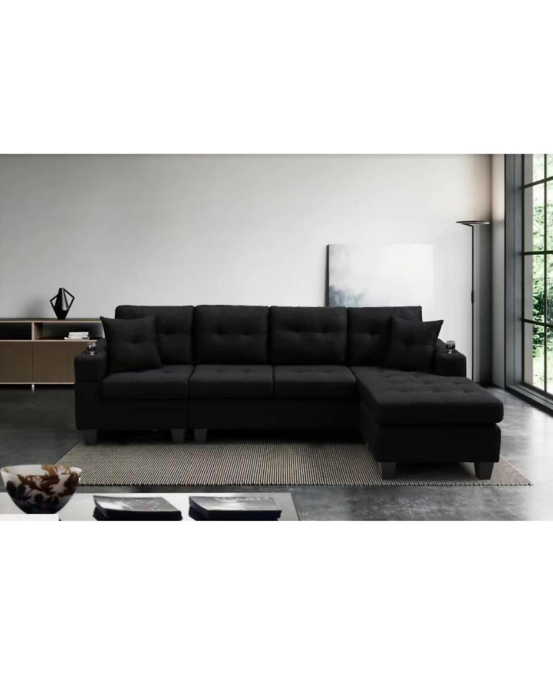 Streamdale Furniture Streamdale Convertible Corner Sectional Sofa with Storage