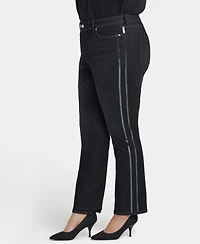 Nydj Plus Marilyn Straight Sequin Jeans
