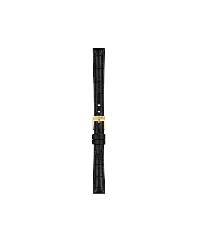 Tissot Women's Quartz Black Leather Strap Watch