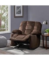 Boyel Living 42.5" Wide Fabric Manual Recliner Chair with Dual Cup Holders