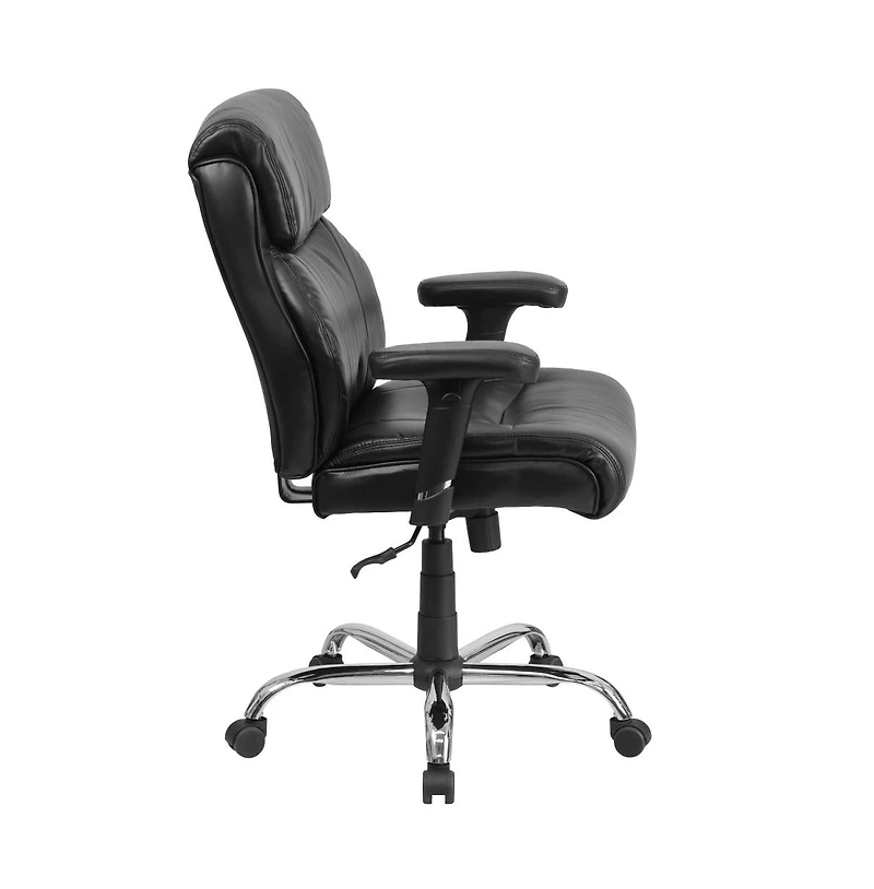 Emma+Oliver 400 lb. Big & Tall Mid-Back Swivel Clean Line Stitch Ergonomic Task Office Chair
