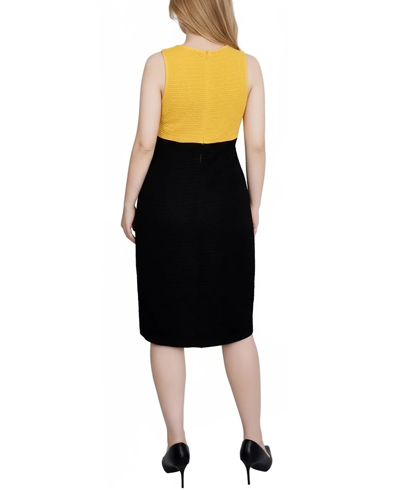 Ny Collection Women's Lace-Detail 2 Piece Textured Knit Dress Set