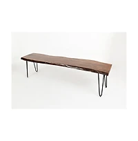 Jofran Nature's Edge 70" Solid Acacia Bench