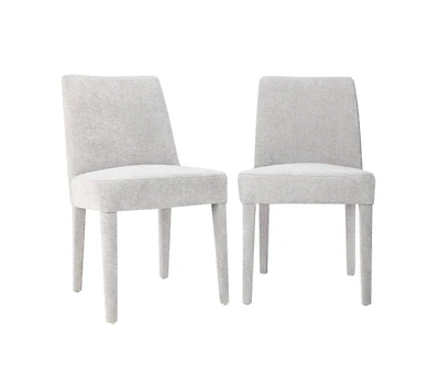 Jofran Set of 2 Mid-Century Modern Contemporary Upholstered Vintage Dining Chair