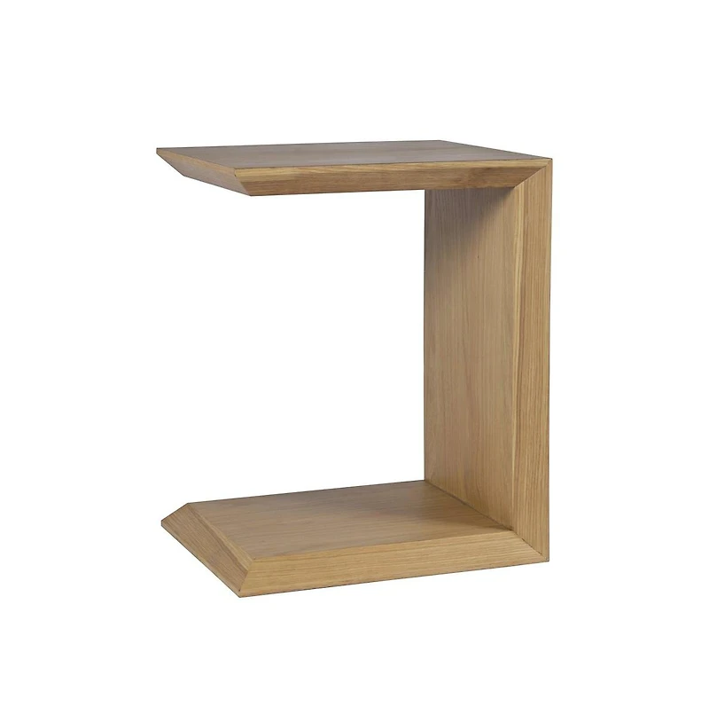Jofran Nobu Modern Beveled Angle Wood Accent End C-Table