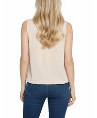 Ny Collection Petite Sleeveless Blouson Top