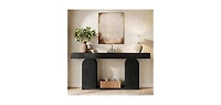 Tribesigns Black Console Table, 70.9-Inch Extra Long Sofa Table