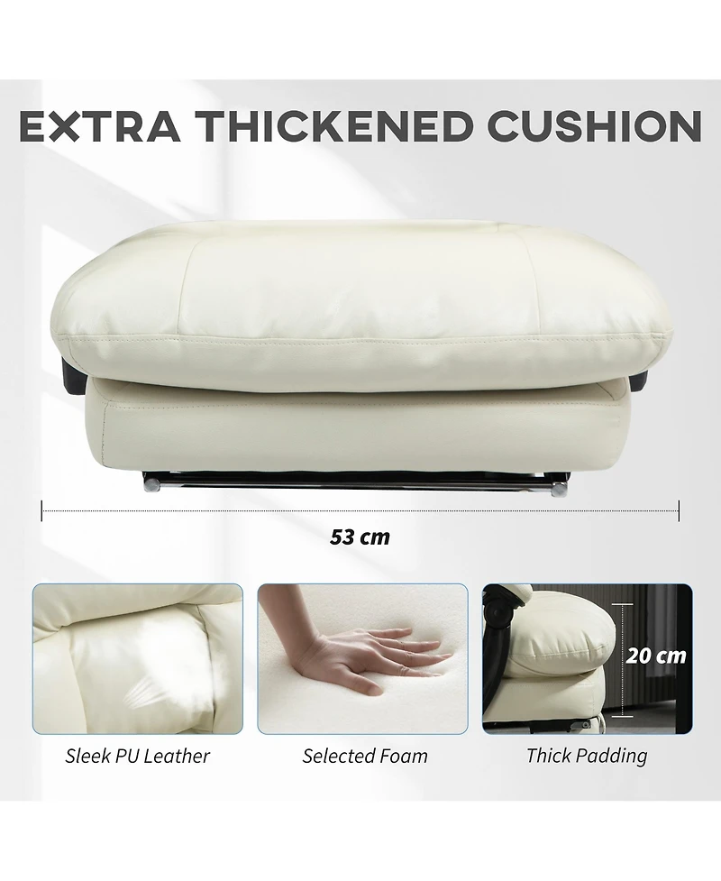 Homcom Overstuffed Office Chair, Reclining Computer Chair,