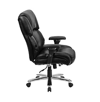 Emma+Oliver + 400 lb Big & Tall + Upholstered (Tufted) + Lumbar Knob Ergonomic + Office Chair