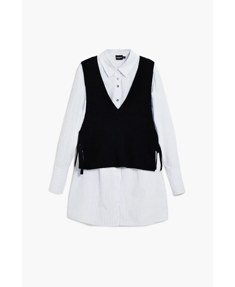 Desigual Women's Shirt with detachable vest