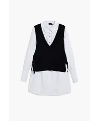 Desigual Women's Shirt with detachable vest