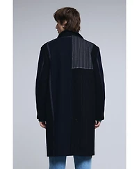 Desigual Men's Long striped coat