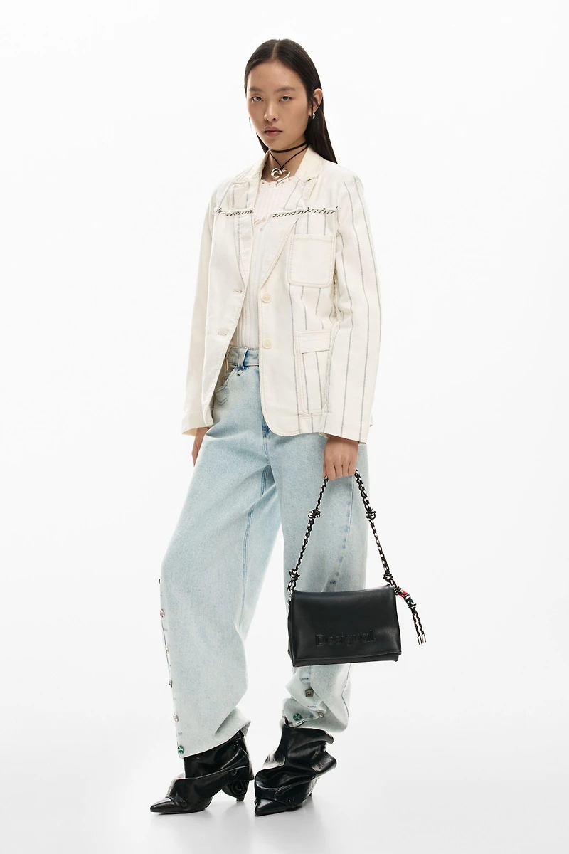 Desigual Women's Medium bag with logo charm