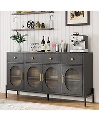 gaomon Buffet Cabinet with Storage,62'' Large Sideboard