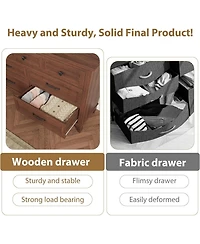 gaomon 7-Drawer Bedroom Dresser, 54" Wide Chest with Freestanding Storage, Wooden Closet Organizer for Living Room, Bedroom, Entryway