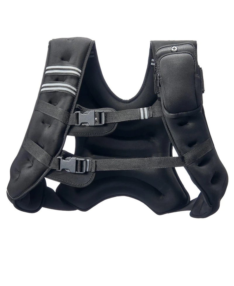 Sugfit Weighted Vest 30 Lb Adjustable Fitness Vest with Reflective Strips